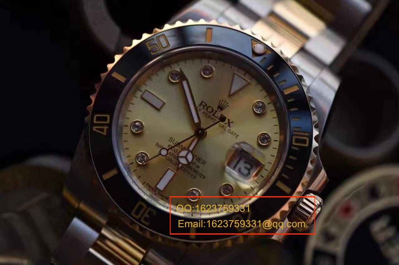 【NOOB Factory V7版一比一超A高仿手表】 Rolex  Submariner 型系列116610LN金盘 wrist watch 《包真18K金版》 / RCF142