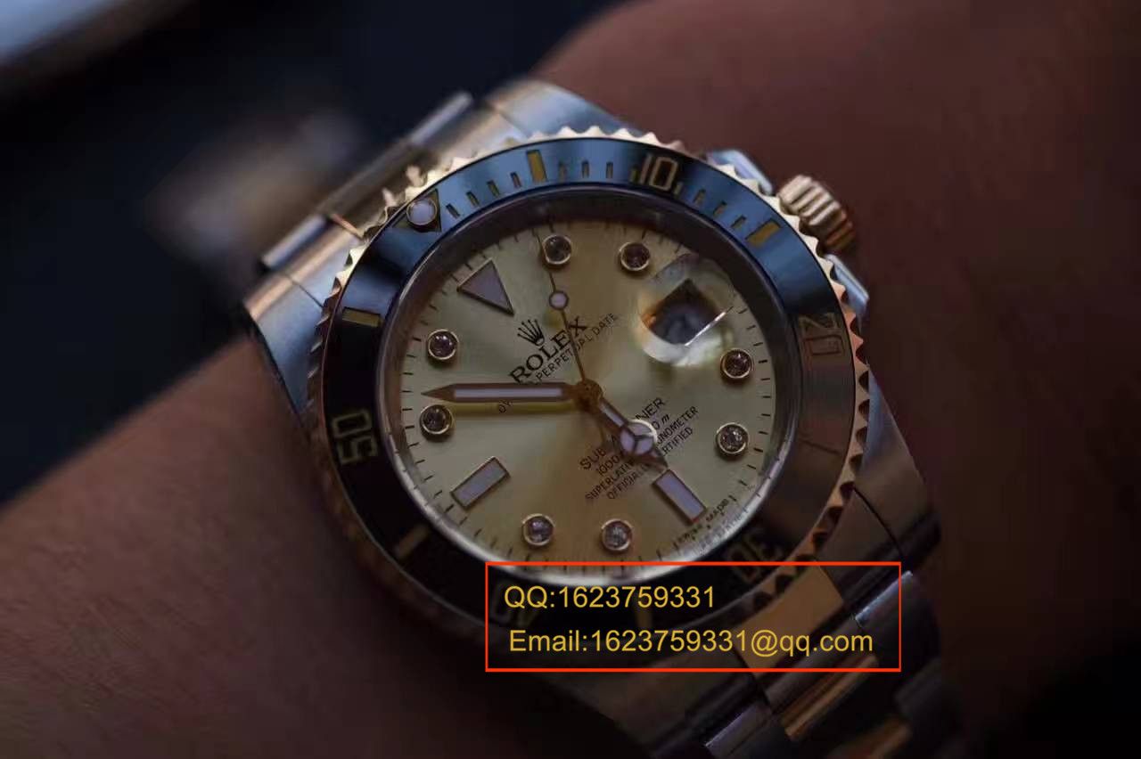 【NOOB Factory V7版一比一超A高仿手表】 Rolex  Submariner 型系列116610LN金盘 wrist watch 《包真18K金版》 / RCF142