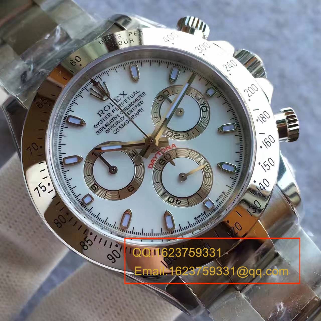 【JF一比一超A高仿手表】 Rolex  Cosmograph Daytona  Ditongna 系列116520-78590 白盘 wrist watch (白钢 Ditongna ) / R019