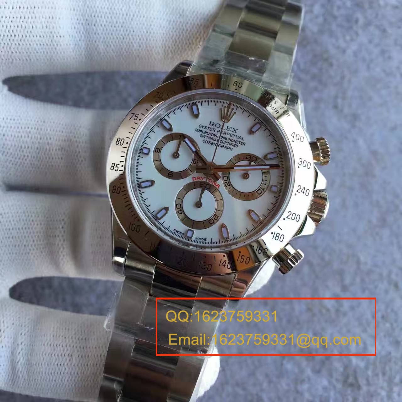 【JF一比一超A高仿手表】 Rolex  Cosmograph Daytona  Ditongna 系列116520-78590 白盘 wrist watch (白钢 Ditongna ) / R019