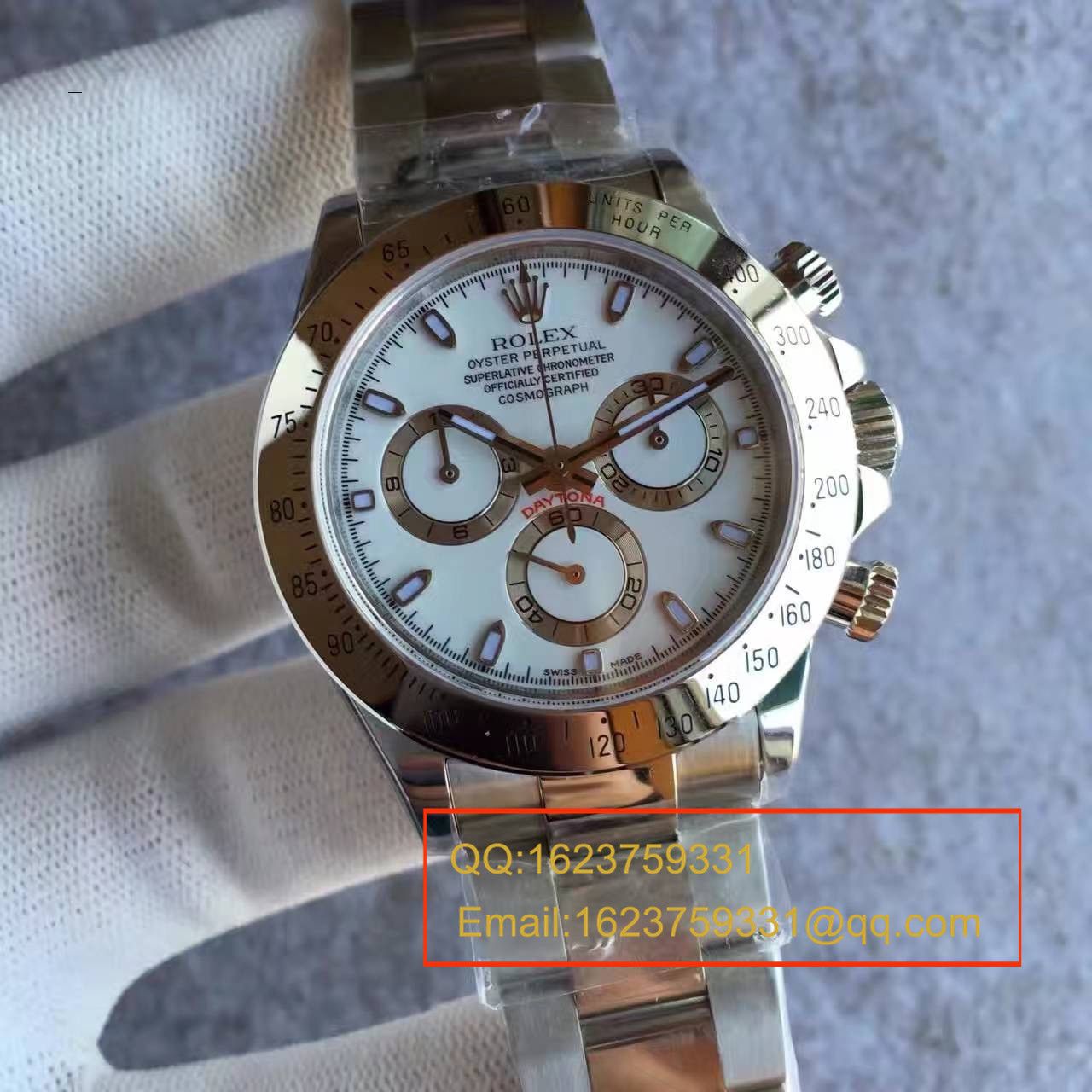 【JF一比一超A高仿手表】 Rolex  Cosmograph Daytona  Ditongna 系列116520-78590 白盘 wrist watch (白钢 Ditongna ) / R019