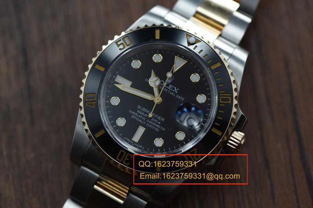 【视频解析】N Factory V7版1:1复刻高仿手表之 Rolex  Submariner 型116612-LN-97203《18K真金版》 / RCF125