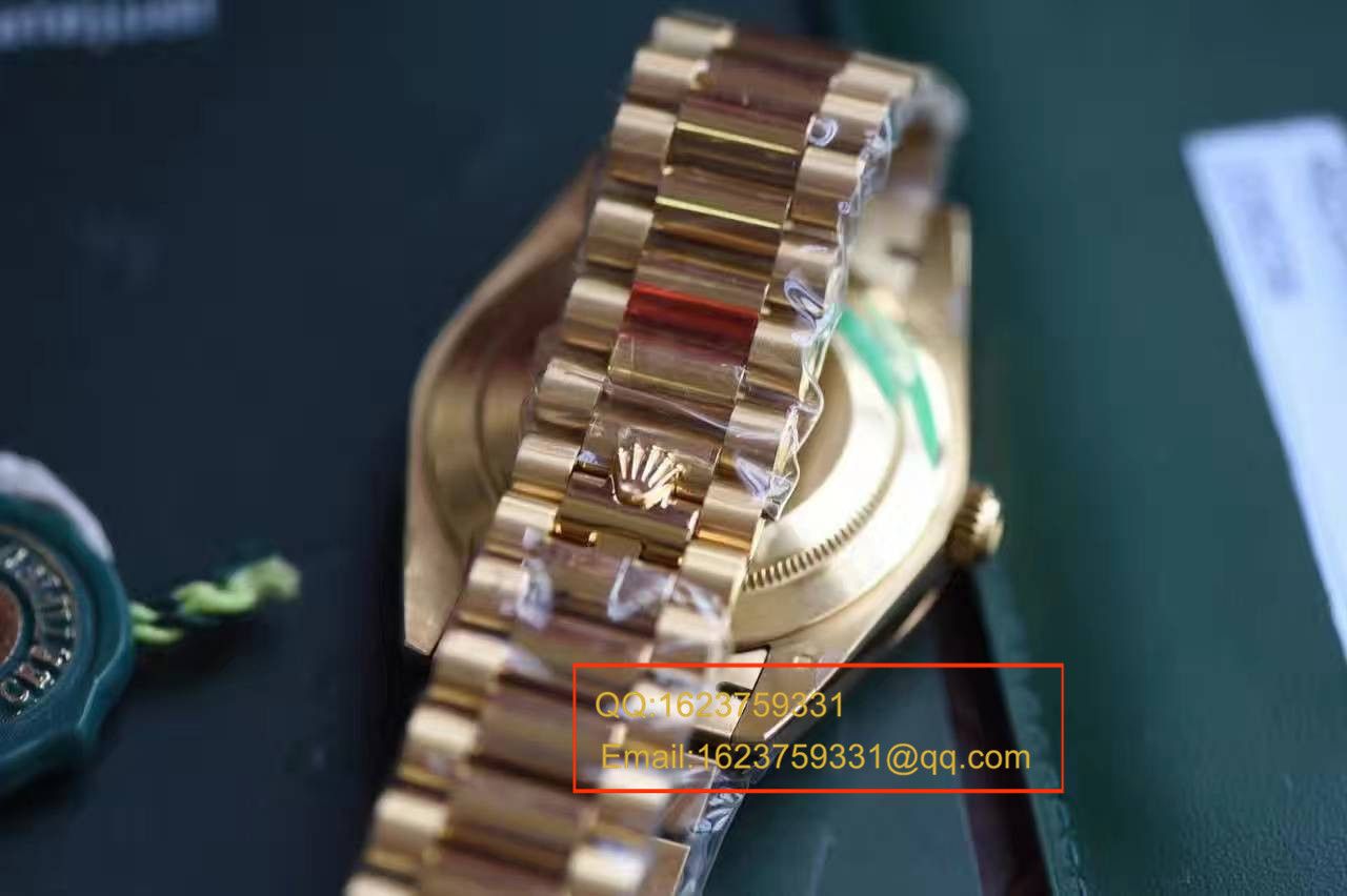 【EW Factory 1:1 top 复刻高仿手表】 Rolex  Day-Date 型系列228238香槟色表盘 wrist watch  / RBA120