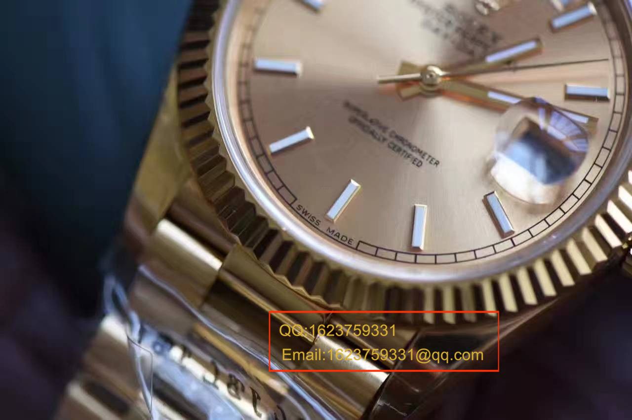 【EW Factory 1:1 top 复刻高仿手表】 Rolex  Day-Date 型系列228238香槟色表盘 wrist watch  / RBA120