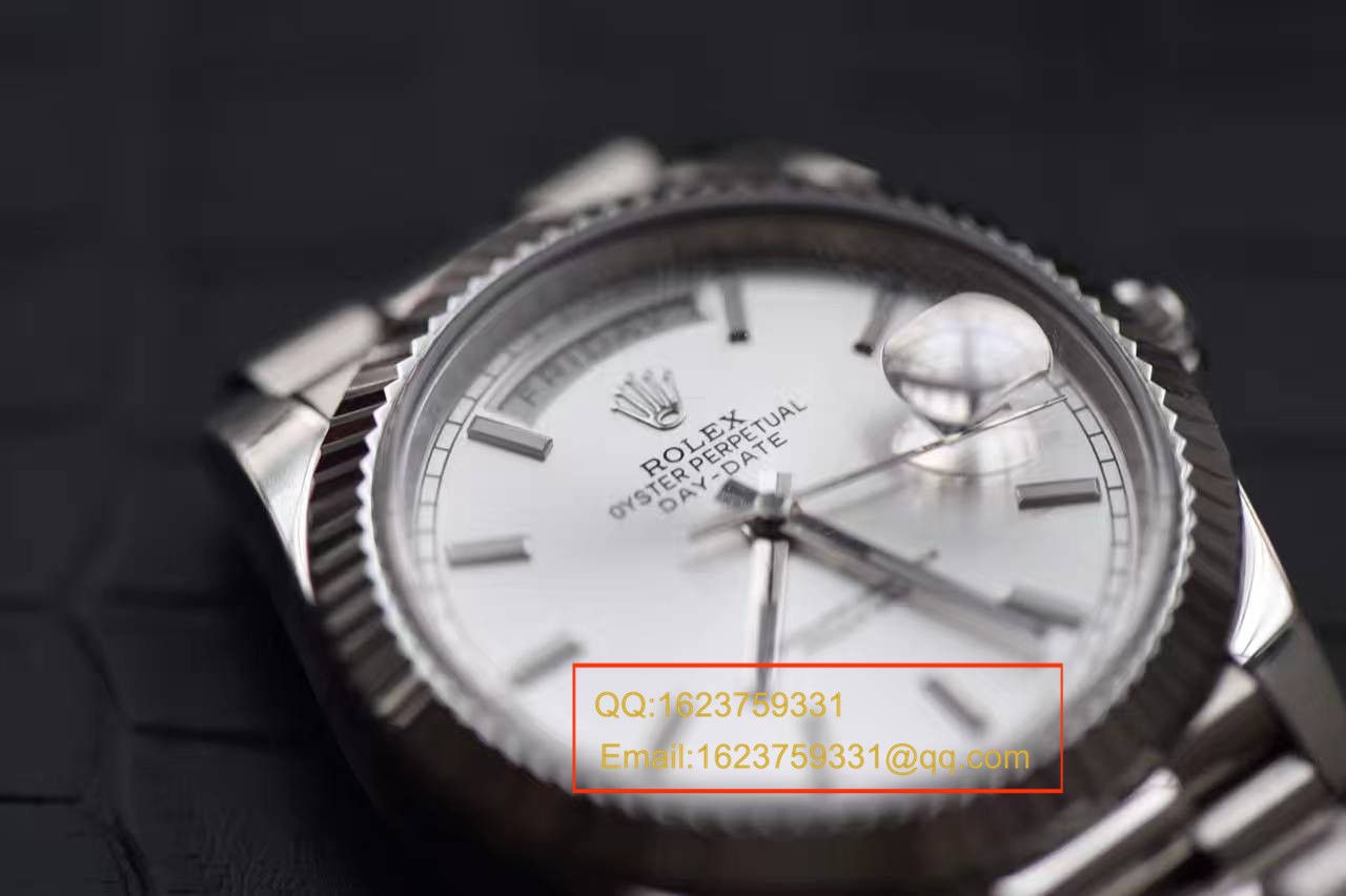 【EW Factory 1:1精仿手表】 Rolex  Day-Date 型系列228239银色表盘男表 / RBA116