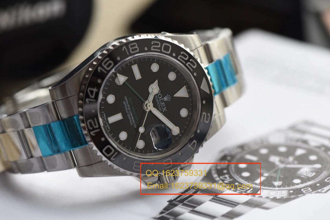【独家视频测评N Factory 1:1超A高仿手表】 Rolex  GMT MASTER v7版本116710LN-78200男表 / RBF084A