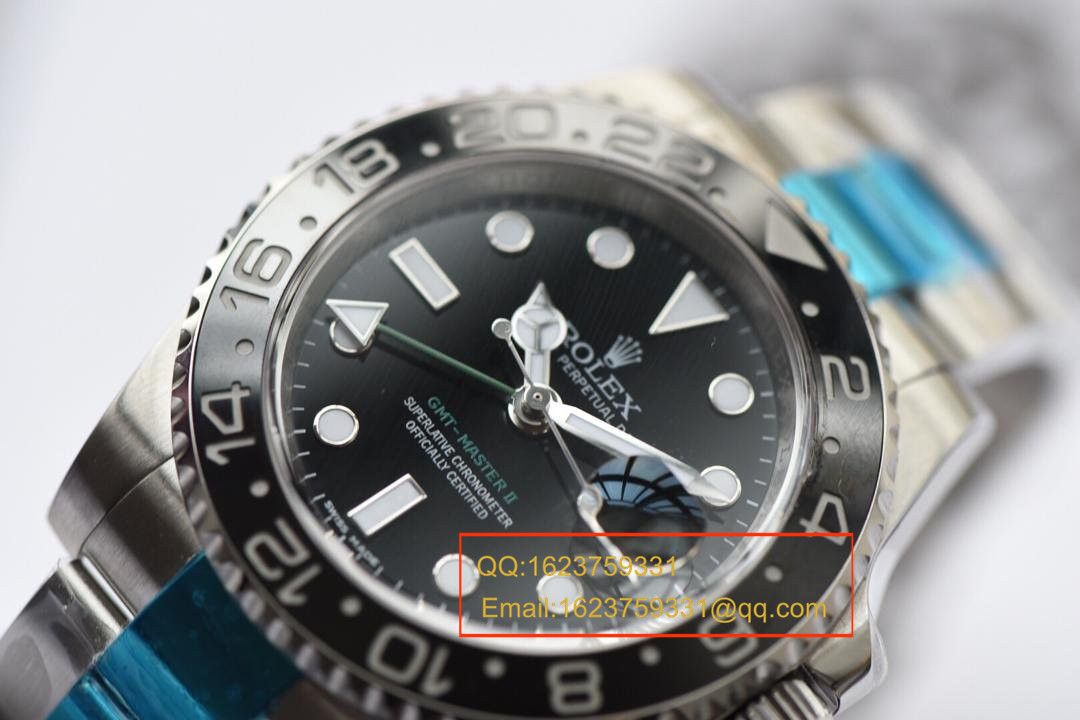【独家视频测评N Factory 1:1超A高仿手表】 Rolex  GMT MASTER v7版本116710LN-78200男表 / RBF084A