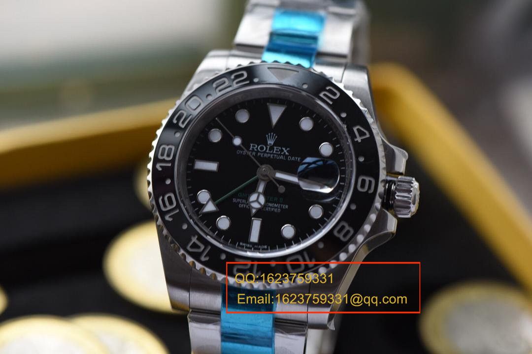 【独家视频测评N Factory 1:1超A高仿手表】 Rolex  GMT MASTER v7版本116710LN-78200男表 / RBF084A