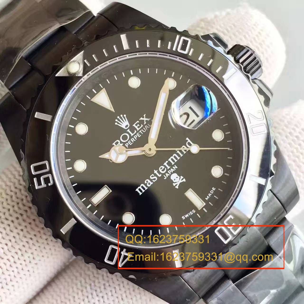 【独家视频测评SF一比一超A高仿手表】 Rolex 经典表款Sunmariner特别版（JAPAN mastermind） / R060