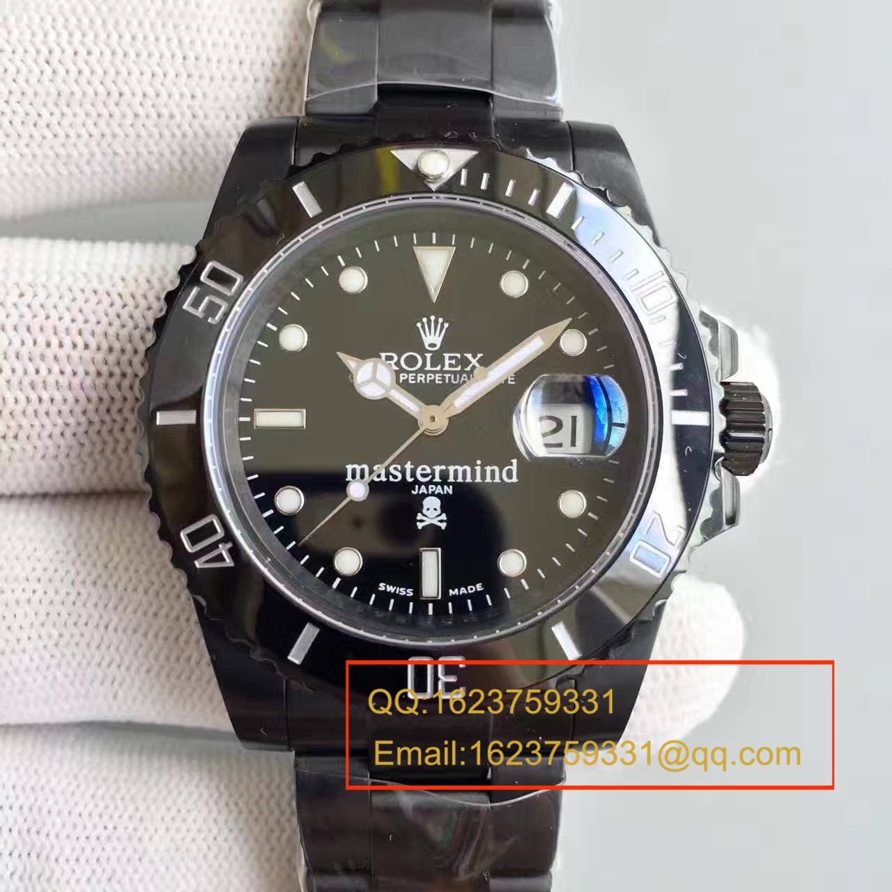 【独家视频测评SF一比一超A高仿手表】 Rolex 经典表款Sunmariner特别版（JAPAN mastermind） / R060
