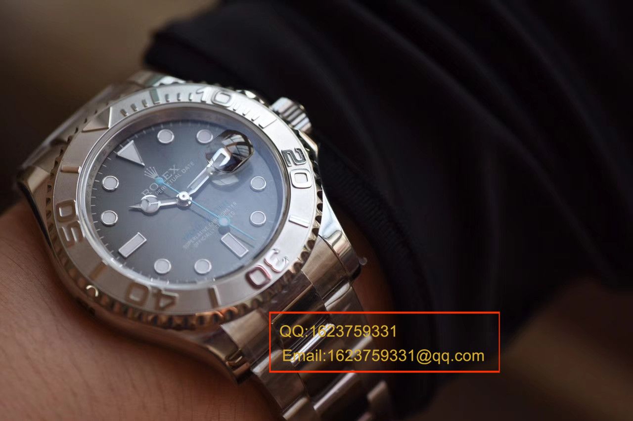 【NOOB Factory 一比一高仿手表】 Rolex  Yacht-Master 系列116622 灰面蓝针机械 wrist watch 《新品》 / RBA023