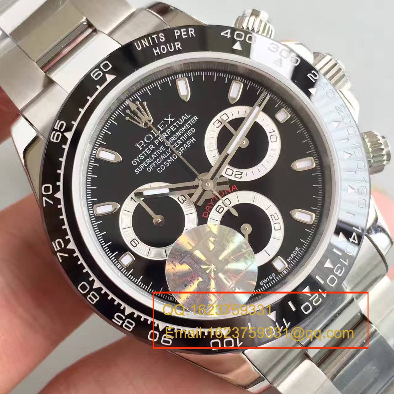 【JF Factory 超A1:1高仿】 Rolex  Cosmograph Daytona  Ditongna 系列116500LN-78590黑盘机械手表 / RBD015