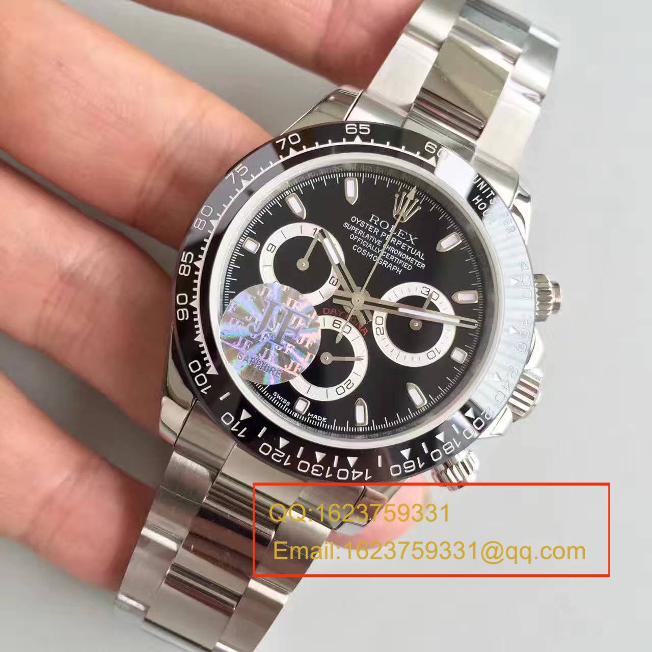 【JF Factory 超A1:1高仿】 Rolex  Cosmograph Daytona  Ditongna 系列116500LN-78590黑盘机械手表 / RBD015