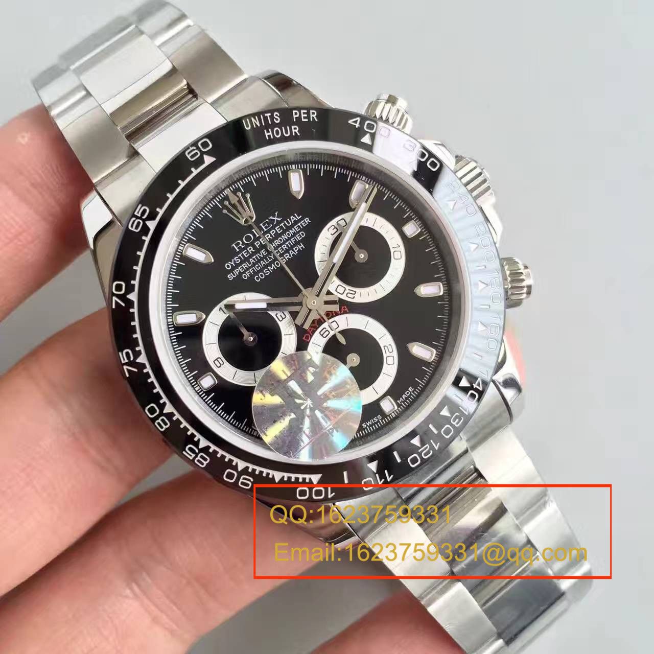【JF Factory 超A1:1高仿】 Rolex  Cosmograph Daytona  Ditongna 系列116500LN-78590黑盘机械手表 / RBD015