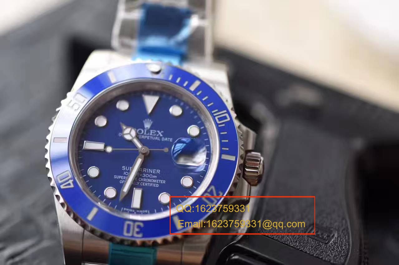 【NOOB Factory 1:1精仿手表V7版本】 Rolex  Submariner 型系列116619LB-97209 蓝水鬼 / RBC004