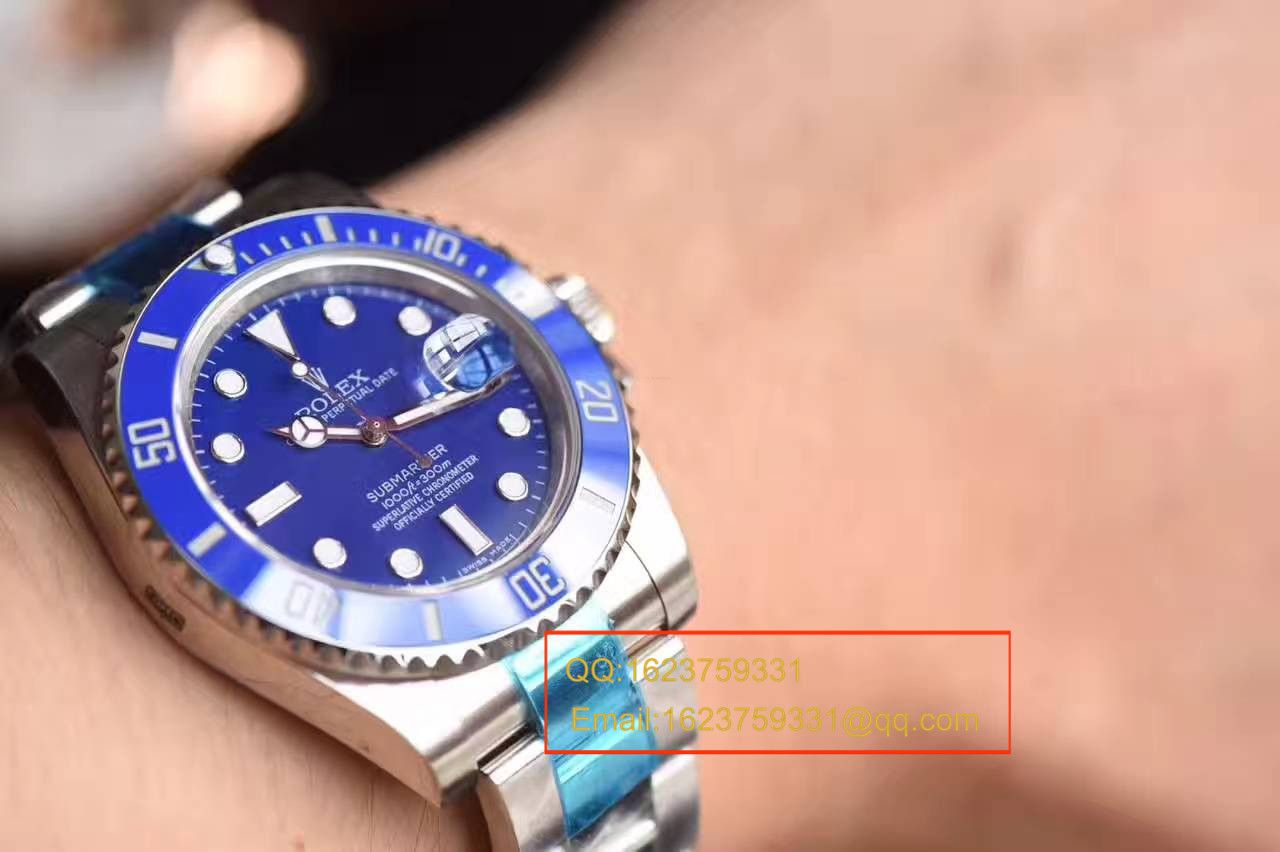 【NOOB Factory 1:1精仿手表V7版本】 Rolex  Submariner 型系列116619LB-97209 蓝水鬼 / RBC004