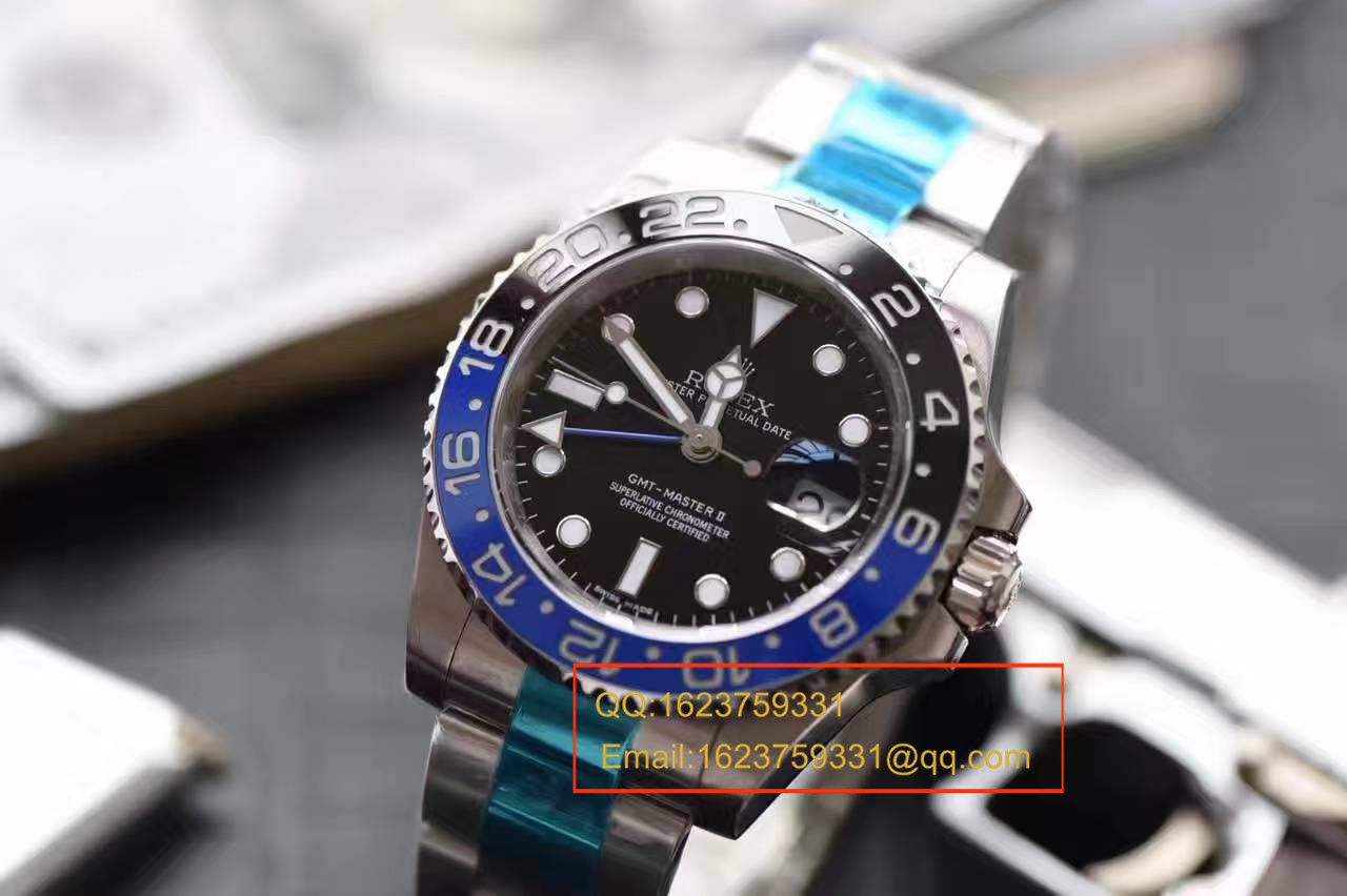 【N Factory 一比一复刻高仿手表】V7版 Rolex  GMT MASTER II系列116710BLNR-78200机械 wrist watch  / RBF056