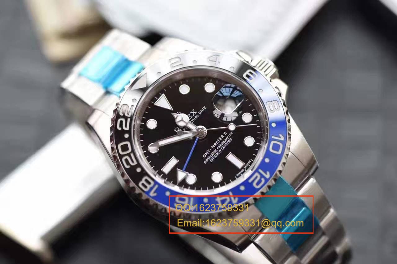【N Factory 一比一复刻高仿手表】V7版 Rolex  GMT MASTER II系列116710BLNR-78200机械 wrist watch  / RBF056