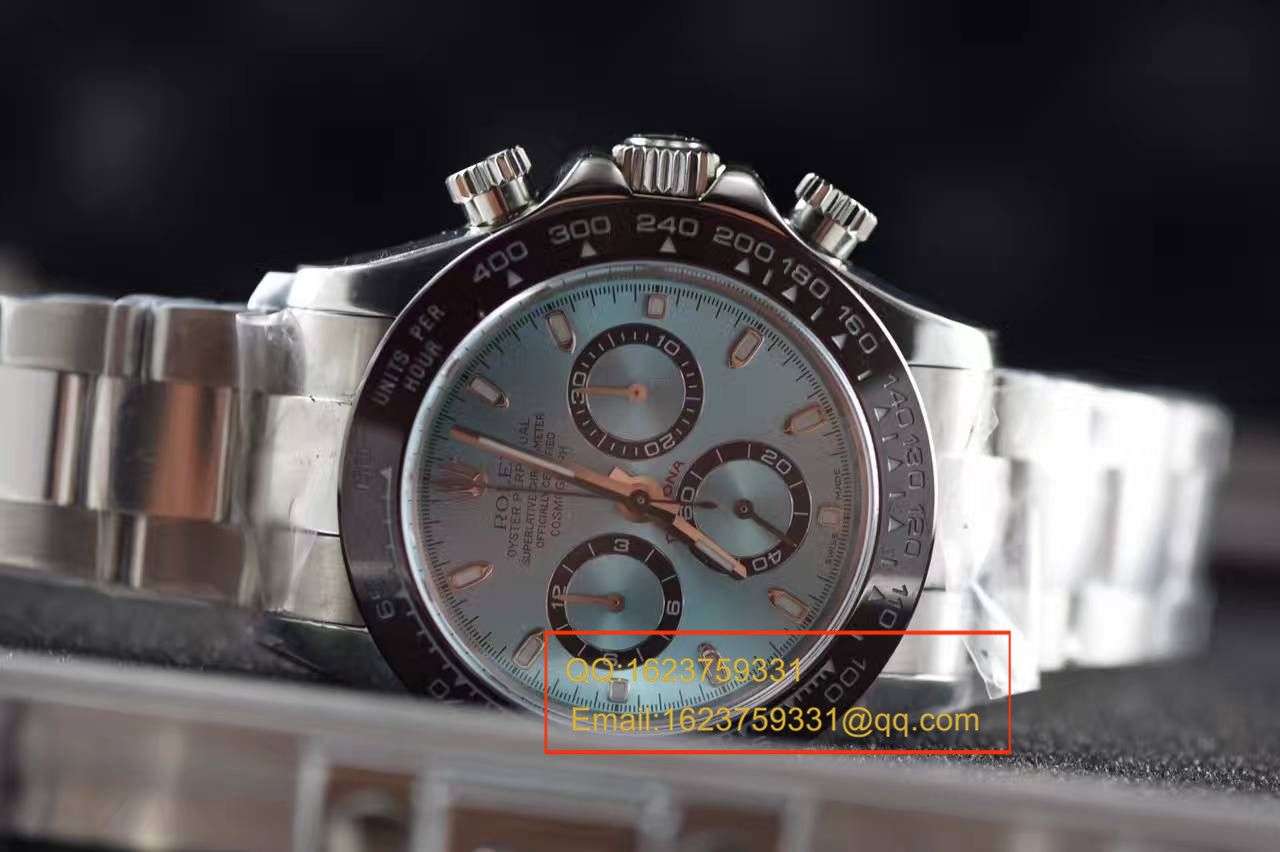 【独家视频测评一比一超A高仿手表】 Rolex  Cosmograph Daytona  Ditongna 系列116506-78596冰蓝 Ditongna  wrist watch  / RBD012