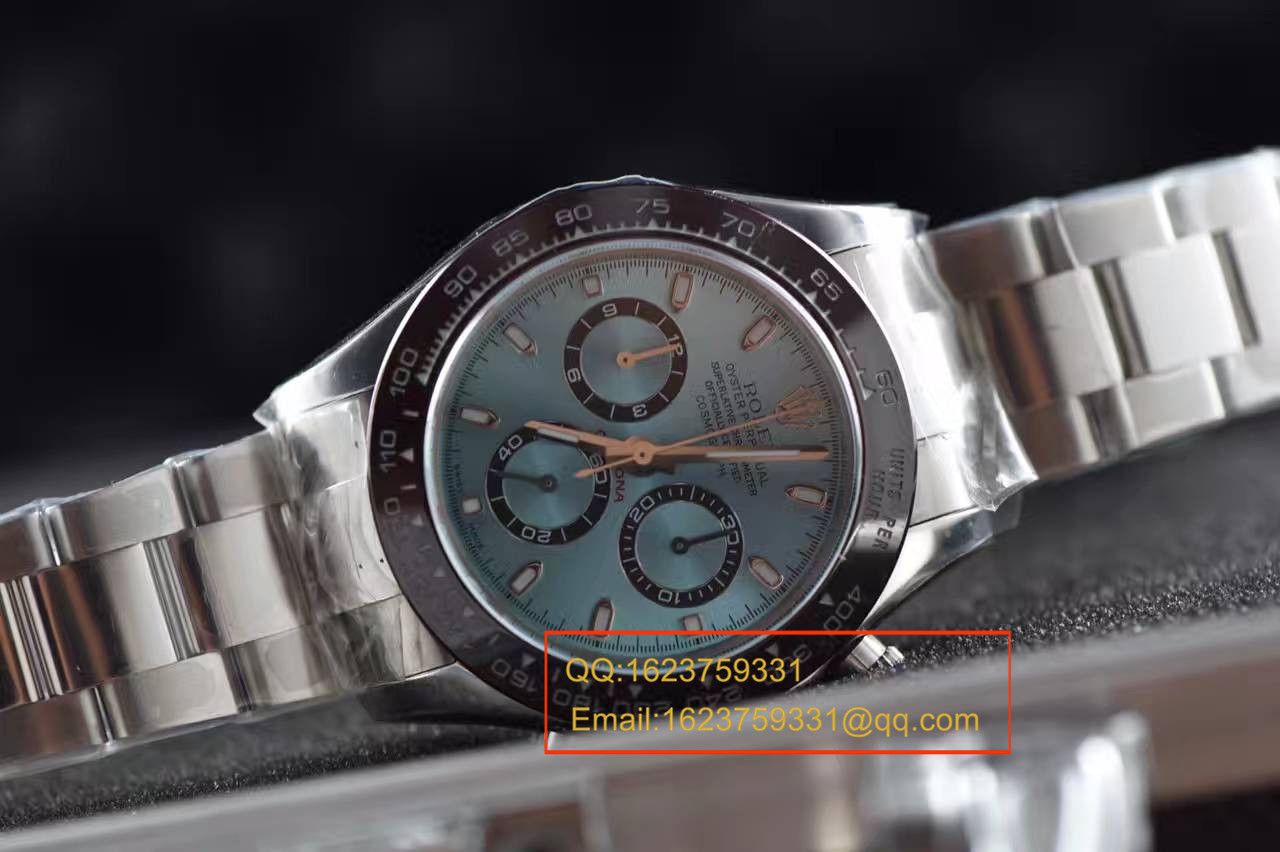 【独家视频测评一比一超A高仿手表】 Rolex  Cosmograph Daytona  Ditongna 系列116506-78596冰蓝 Ditongna  wrist watch  / RBD012