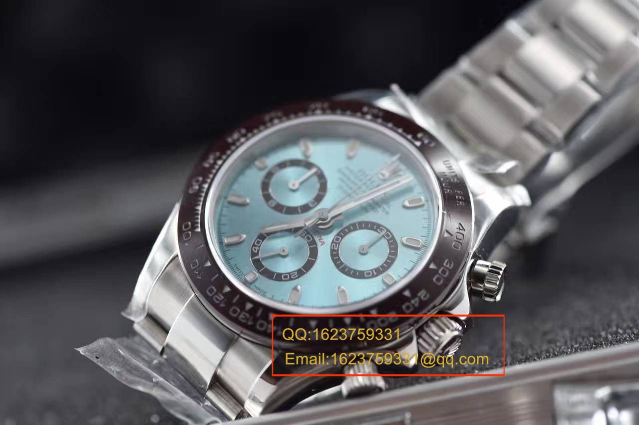 【独家视频测评一比一超A高仿手表】 Rolex  Cosmograph Daytona  Ditongna 系列116506-78596冰蓝 Ditongna  wrist watch  / RBD012