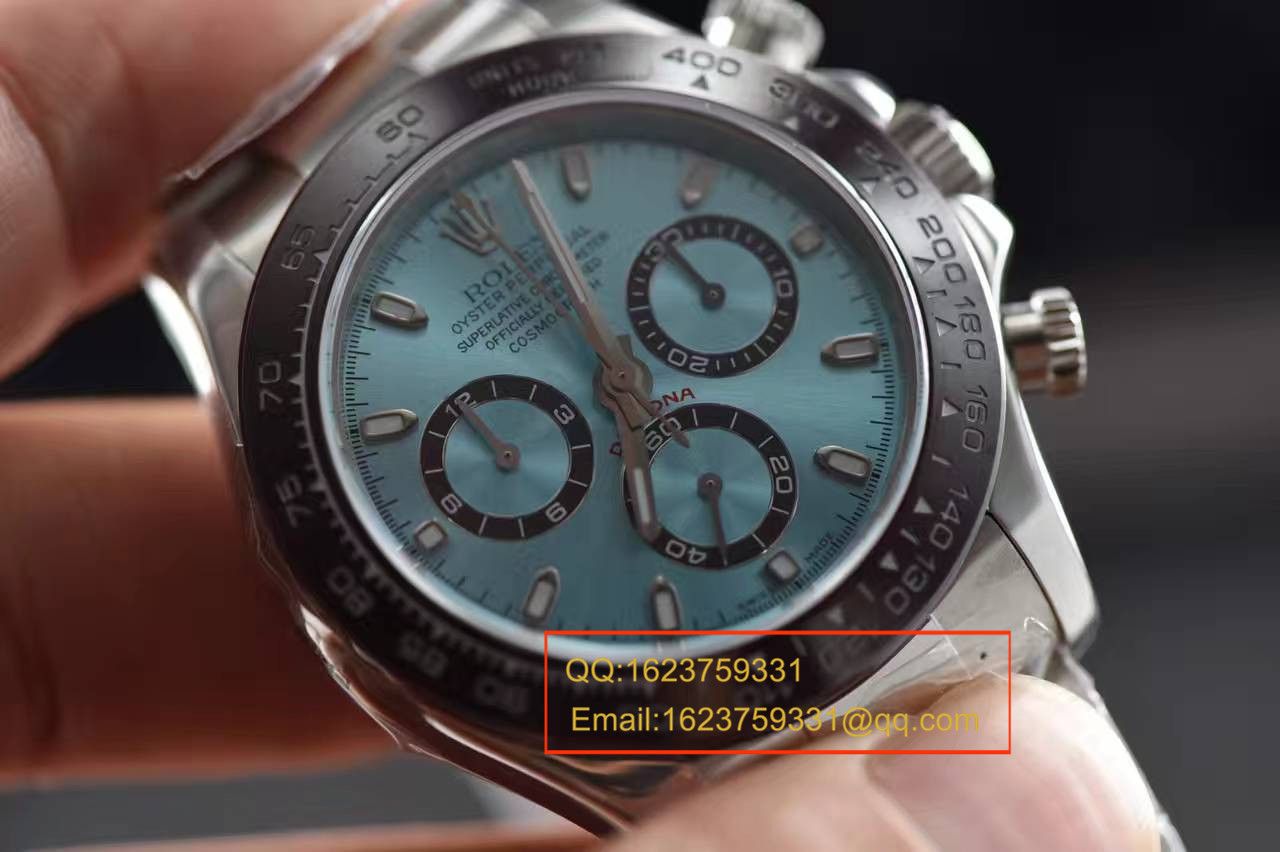 【独家视频测评一比一超A高仿手表】 Rolex  Cosmograph Daytona  Ditongna 系列116506-78596冰蓝 Ditongna  wrist watch  / RBD012