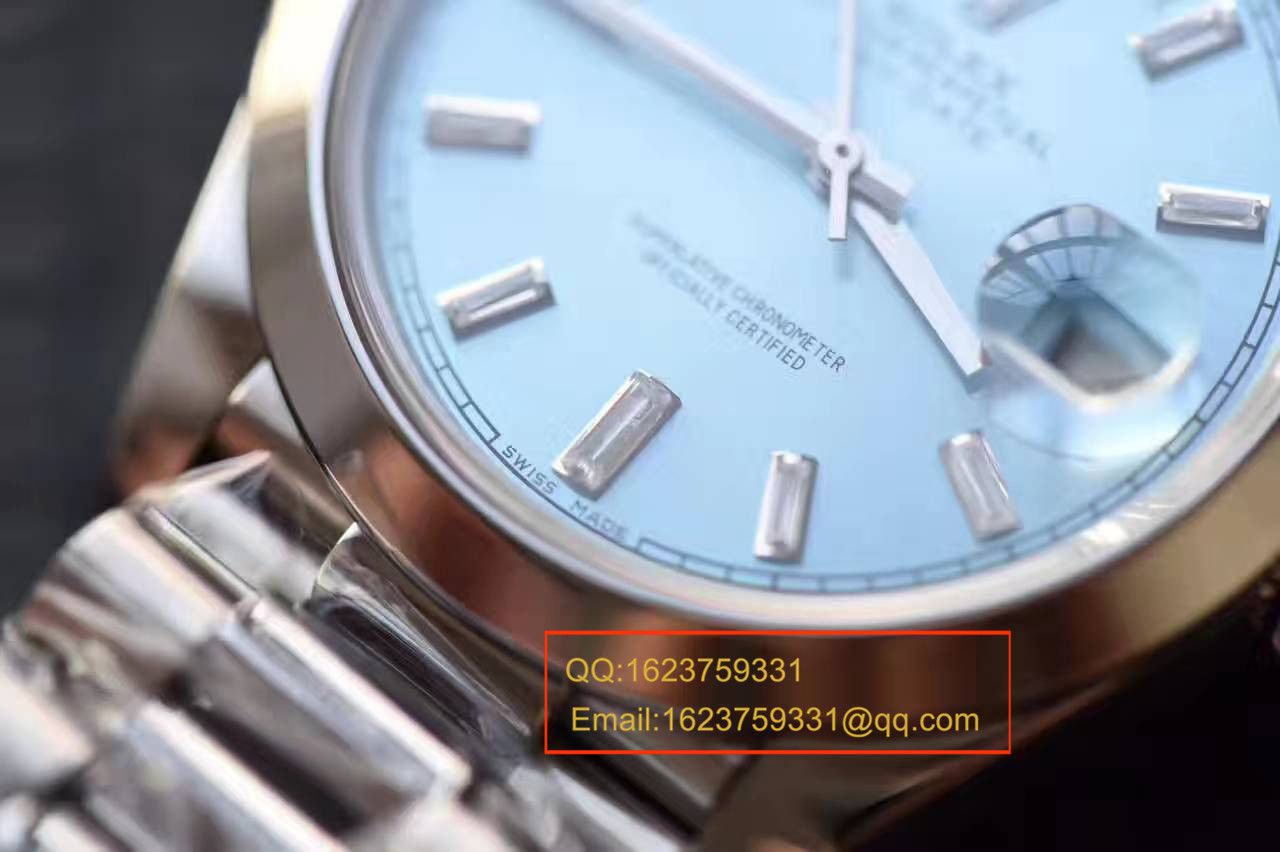 【EW Factory 1:1复刻高仿手表】 Rolex  Day-Date 型系列228396TBR蓝盘 wrist watch  / R153