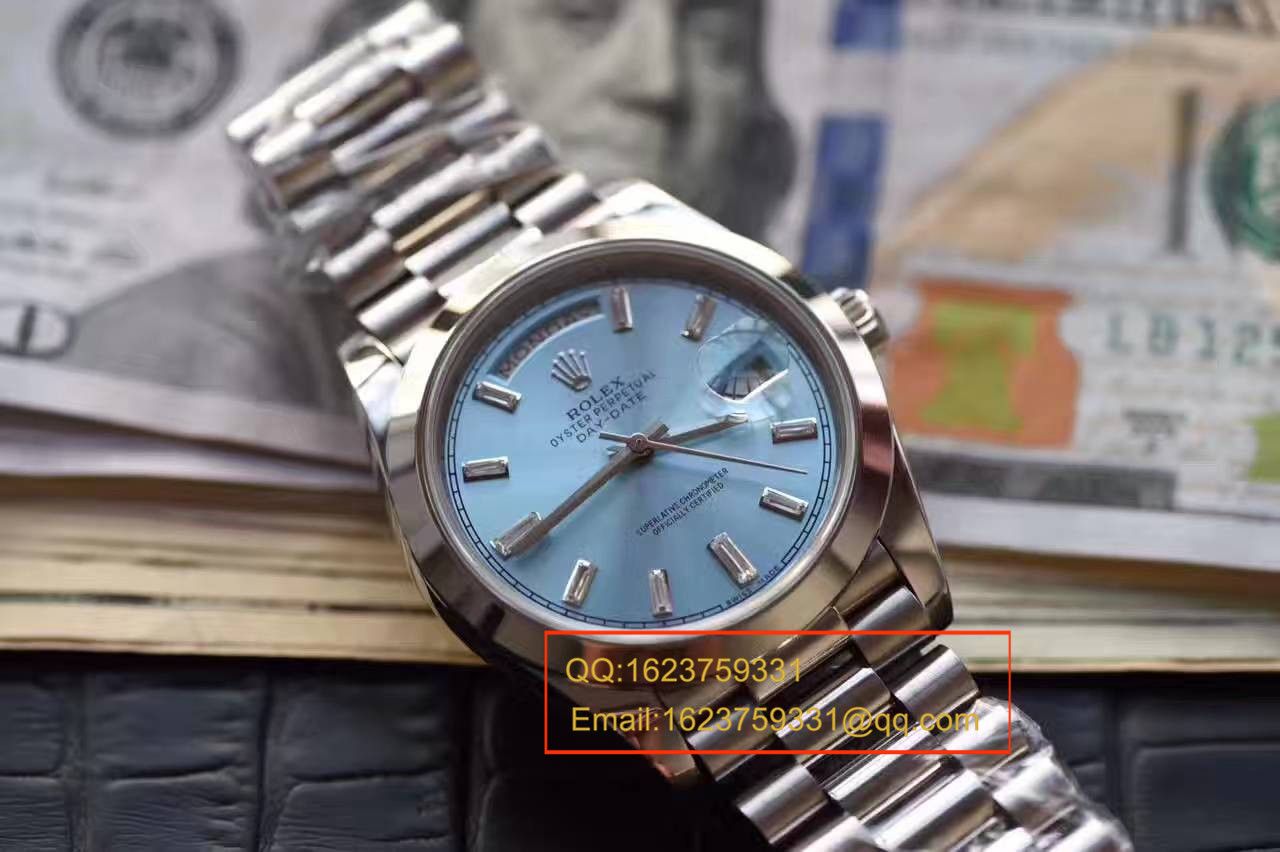 【EW Factory 1:1复刻高仿手表】 Rolex  Day-Date 型系列228396TBR蓝盘 wrist watch  / R153