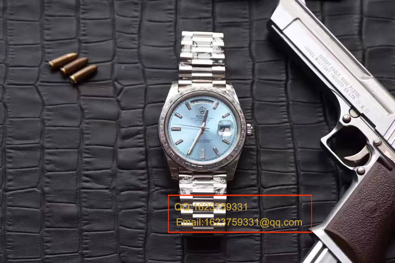 【EW Factory 1:1复刻高仿手表】 Rolex  Day-Date 型系列228396TBR蓝盘 wrist watch  / R153