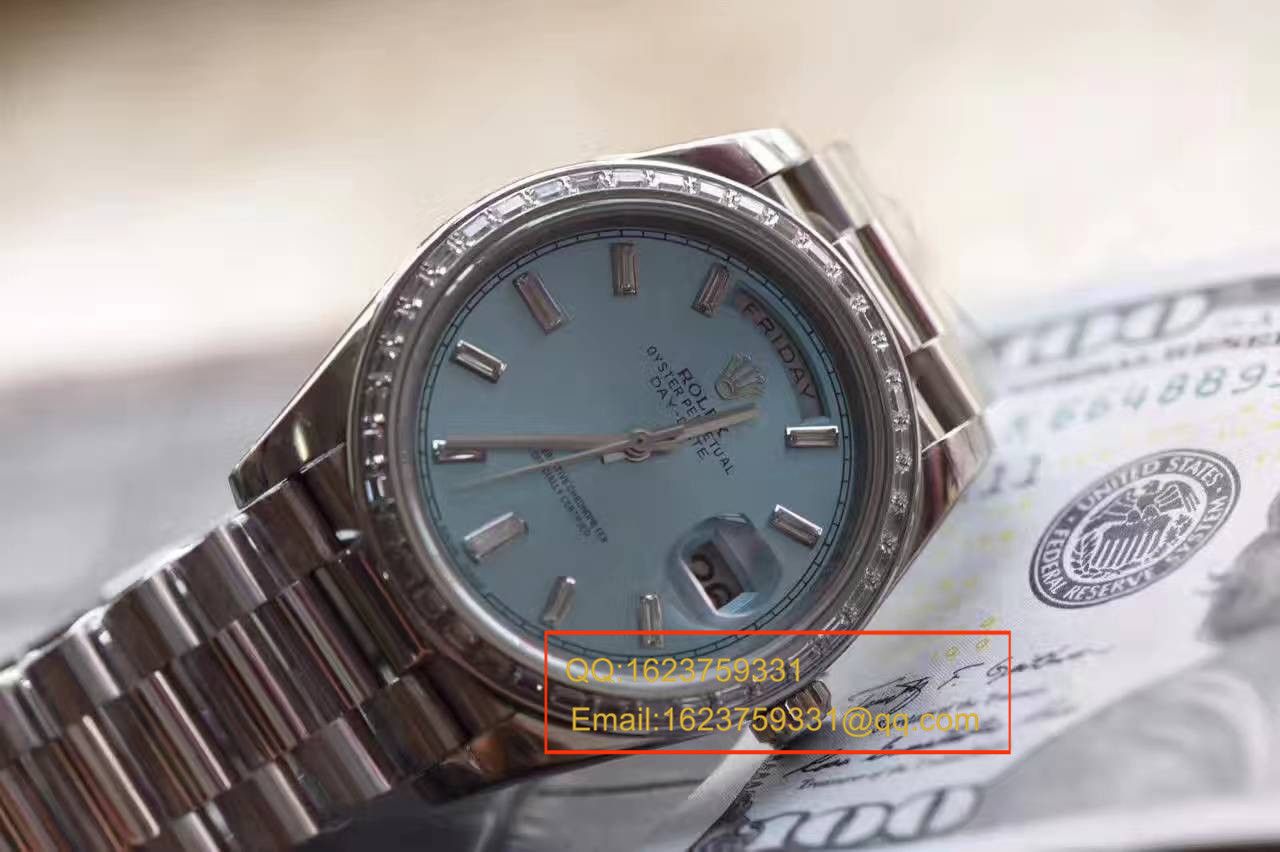 【EW Factory 1:1复刻高仿手表】 Rolex  Day-Date 型系列228396TBR蓝盘 wrist watch  / R153