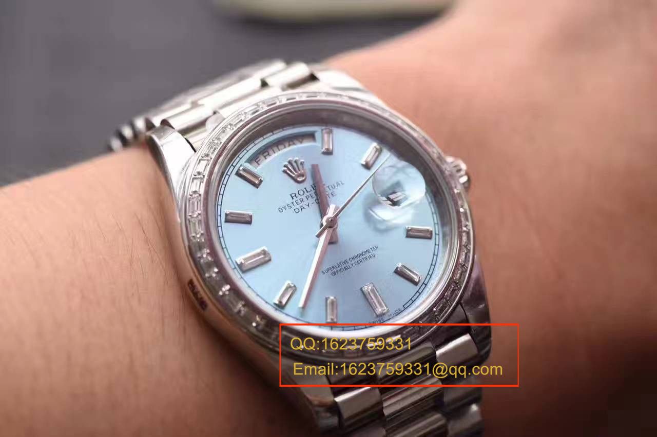 【EW Factory 1:1复刻高仿手表】 Rolex  Day-Date 型系列228396TBR蓝盘 wrist watch  / R153