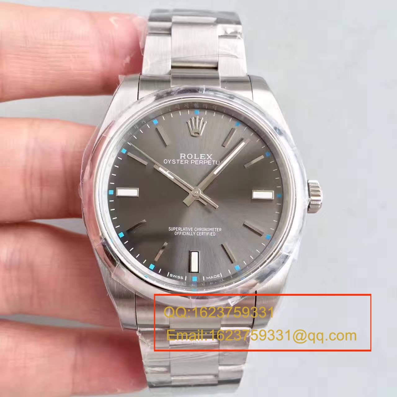 【JF Factory 1:1 top 复刻高仿手表】 Rolex  oyster perpetual 动系列114300蓝盘 wrist watch  / R150