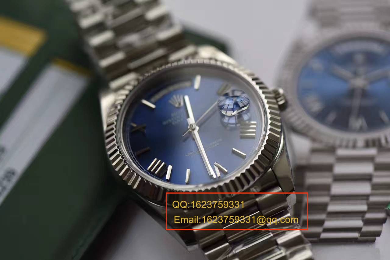 【独家 Video analysis EW Factory 1:1超A高仿手表】 Rolex  Day-Date 型系列228239蓝盘 wrist watch  / RBA112A
