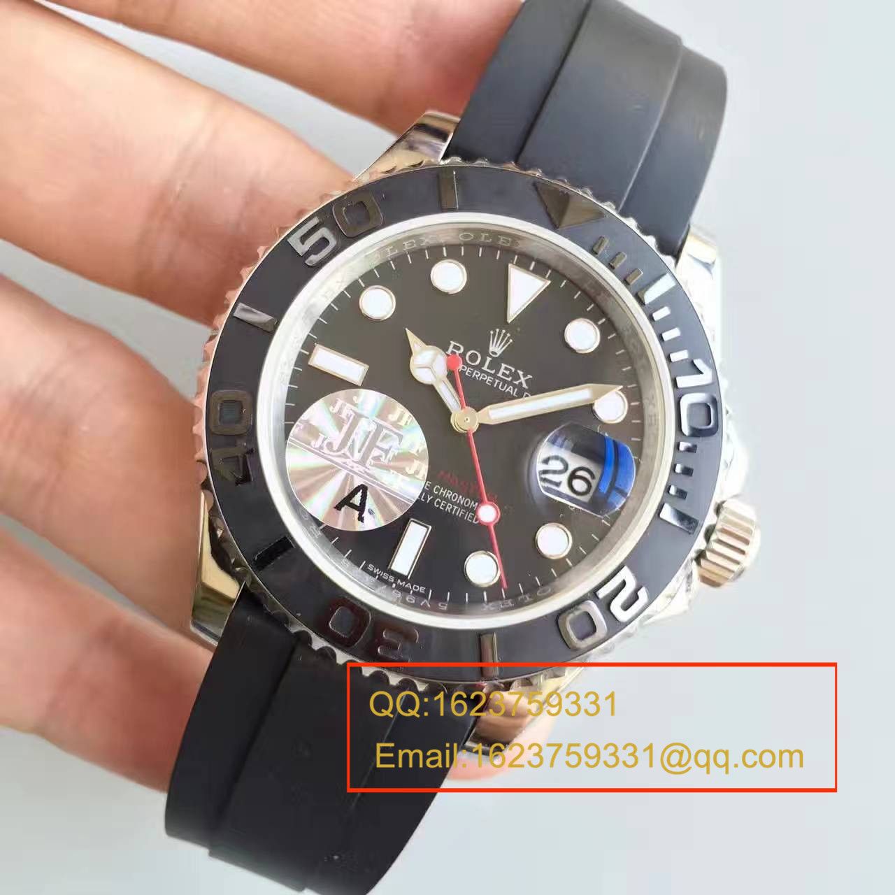 【JF Factory 一比一复刻高仿手表】 Rolex  Yacht-Master 系列116655精钢男士机械 wrist watch  / R136