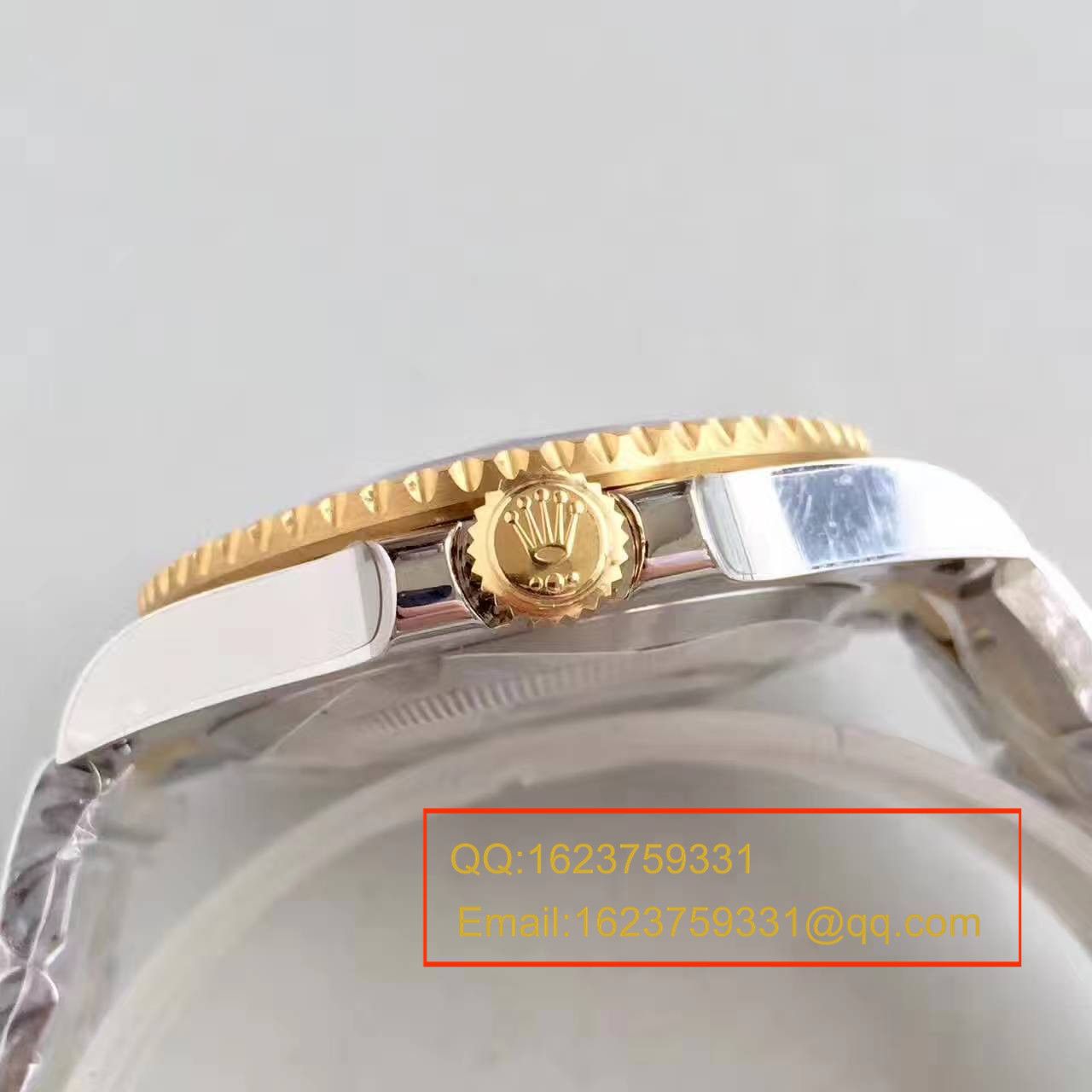 【JF Factory 一比一超A高仿手表】 Rolex  Submariner 型系列116613-LN-97203间金水鬼 wrist watch  / RBG029
