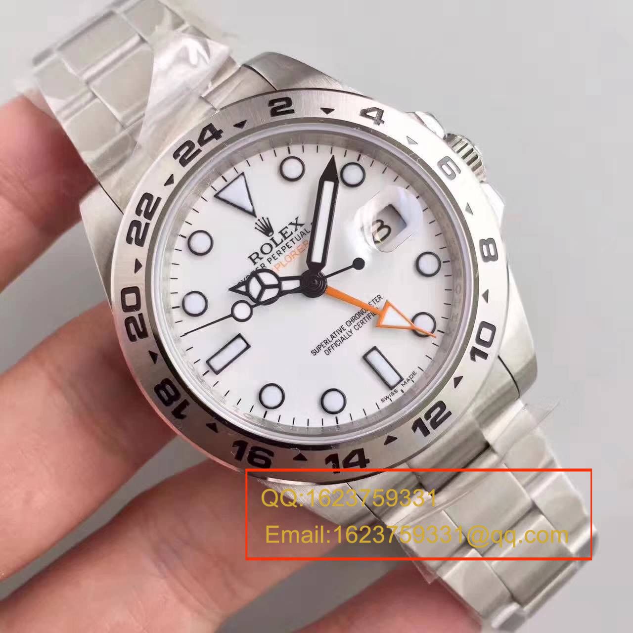 【N Factory V7版1:1高仿手表】 Rolex 探险家型二代EXP2系列216570-77210 白盘机械 wrist watch  / RBG051