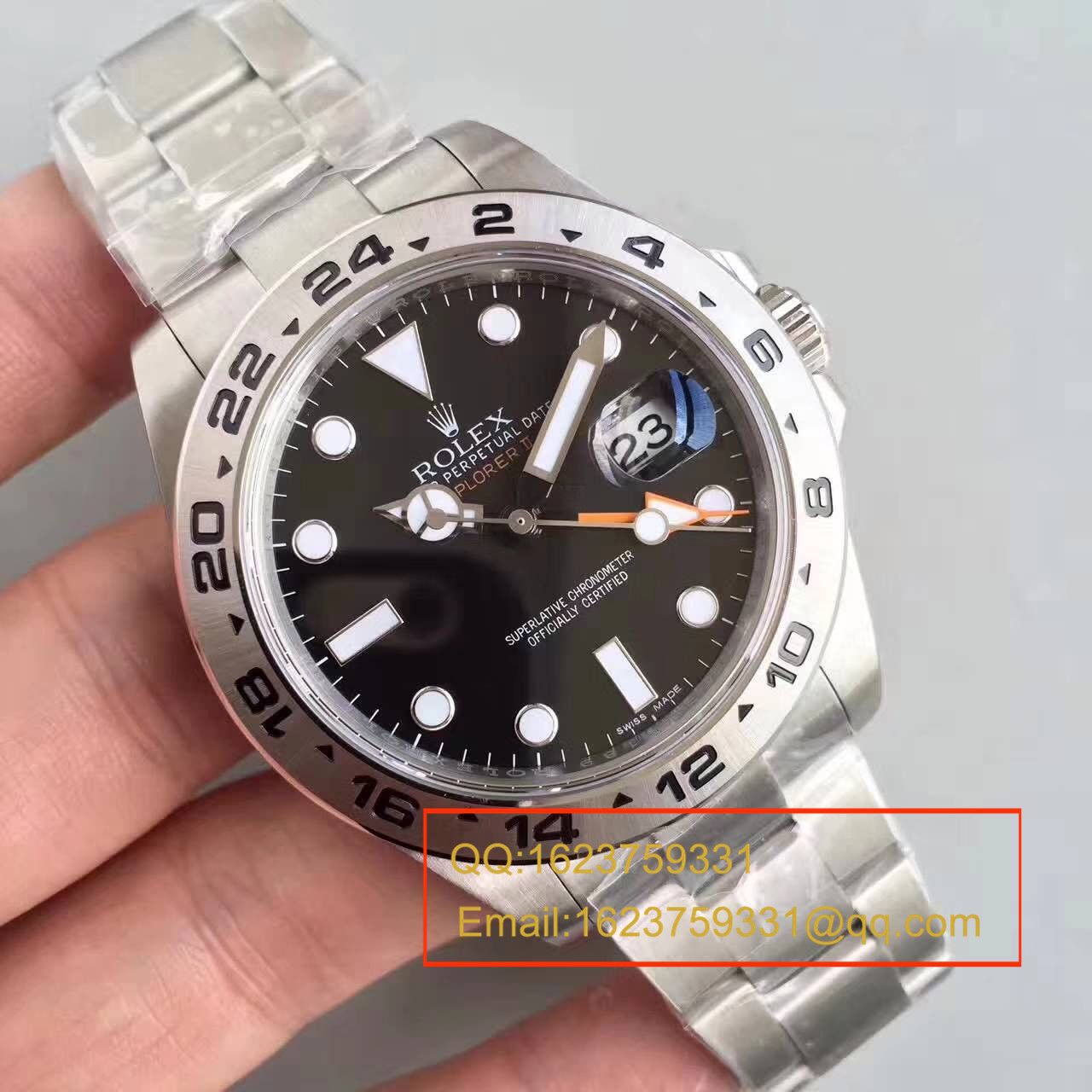 【N Factory V7版1:1超A高精仿手表】ROLEX Rolex EXP2探险家型系列探险者二代216570-77210 黑盘 wrist watch  / RBG050