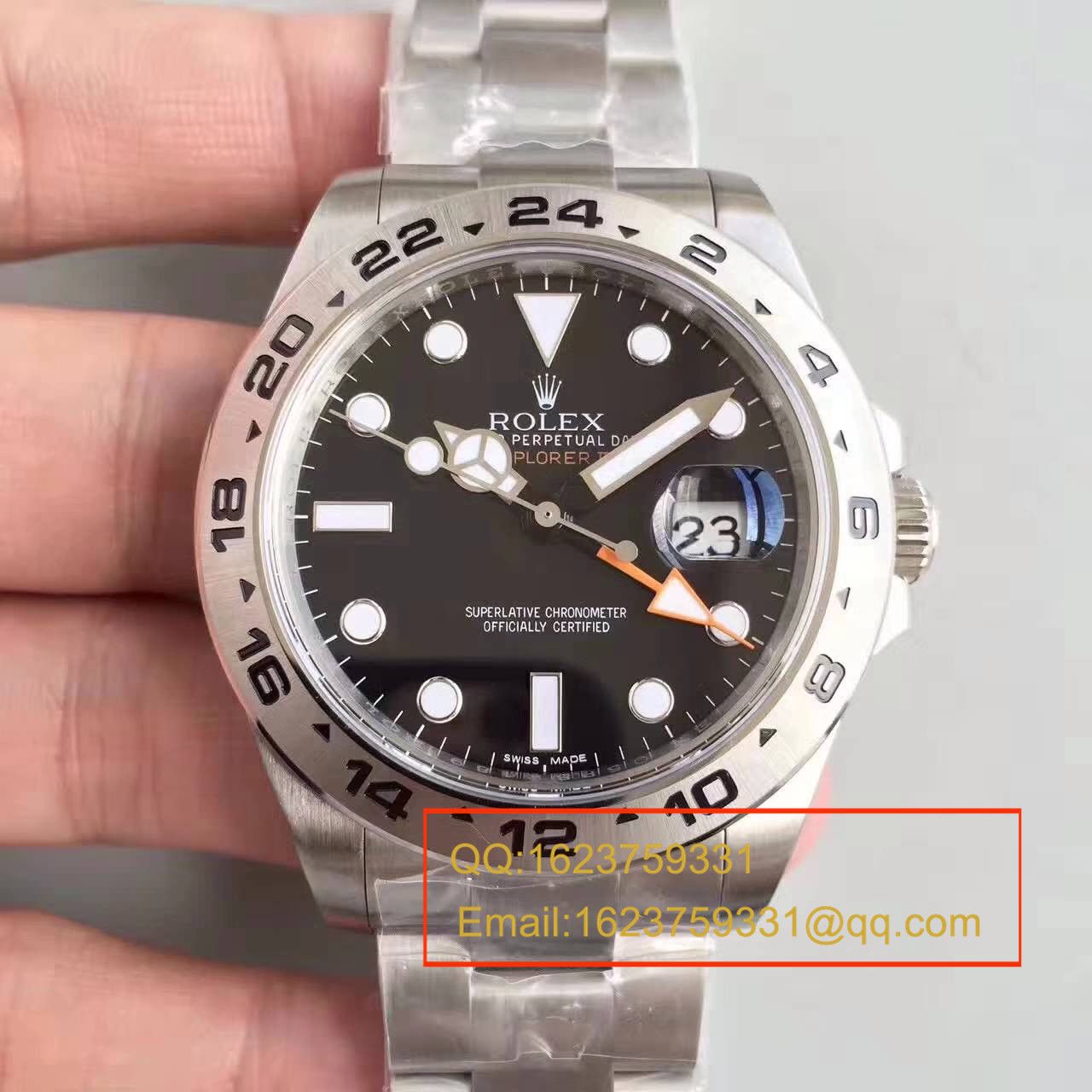 【N Factory V7版1:1超A高精仿手表】ROLEX Rolex EXP2探险家型系列探险者二代216570-77210 黑盘 wrist watch  / RBG050