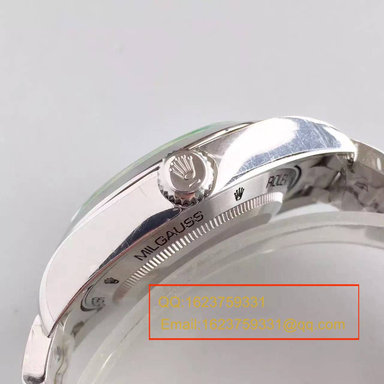 【JF Factory 1:1高仿手表】 Rolex MILGAUSS系列116400-GV-72400黑盘 wrist watch 《黑色闪电》 / R002