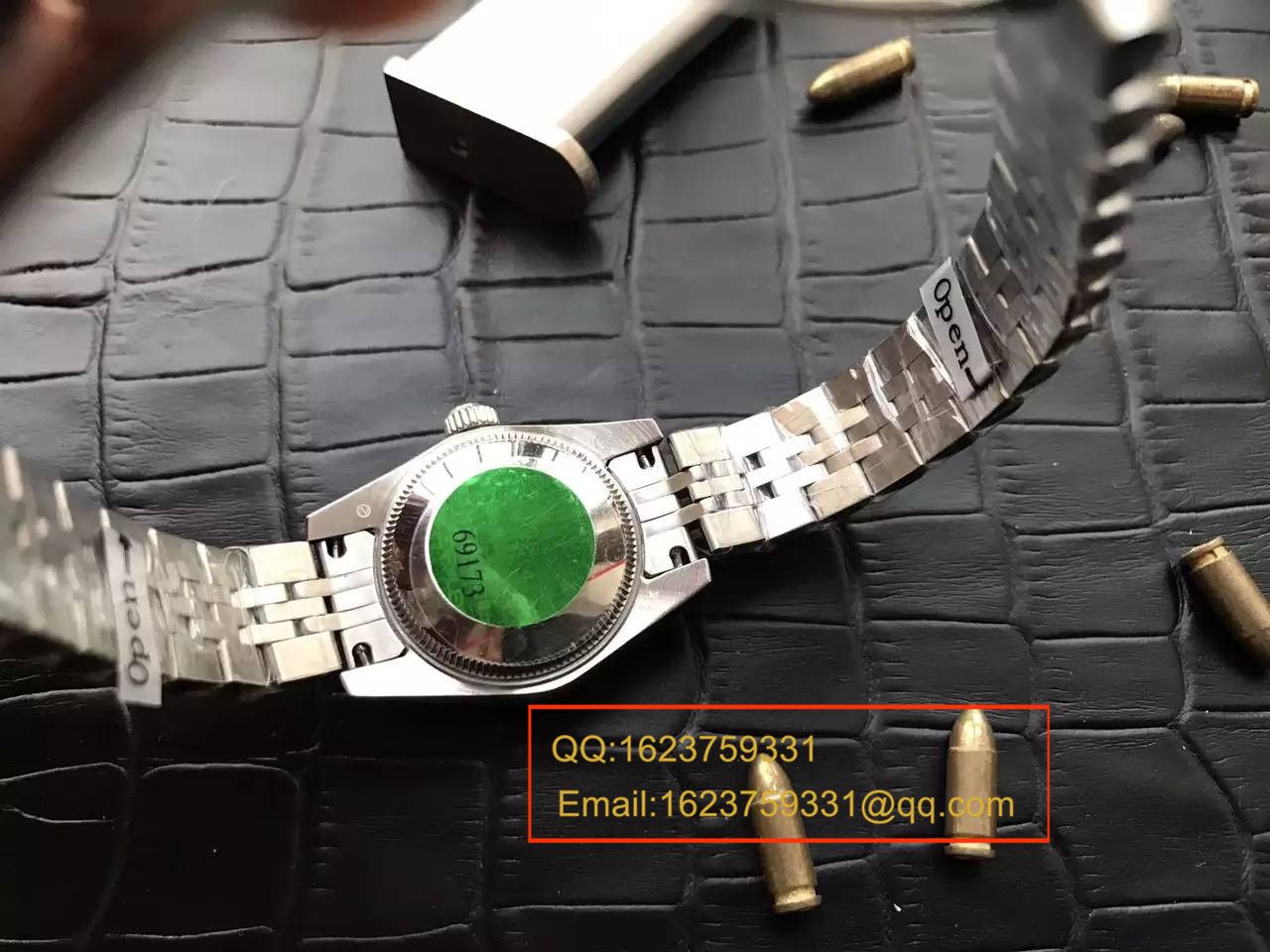 【台湾 Factory 一比一超A高仿手表】 Rolex 女装  Datejust 系列179174黑盘镶钻女士 wrist watch  / RB0170
