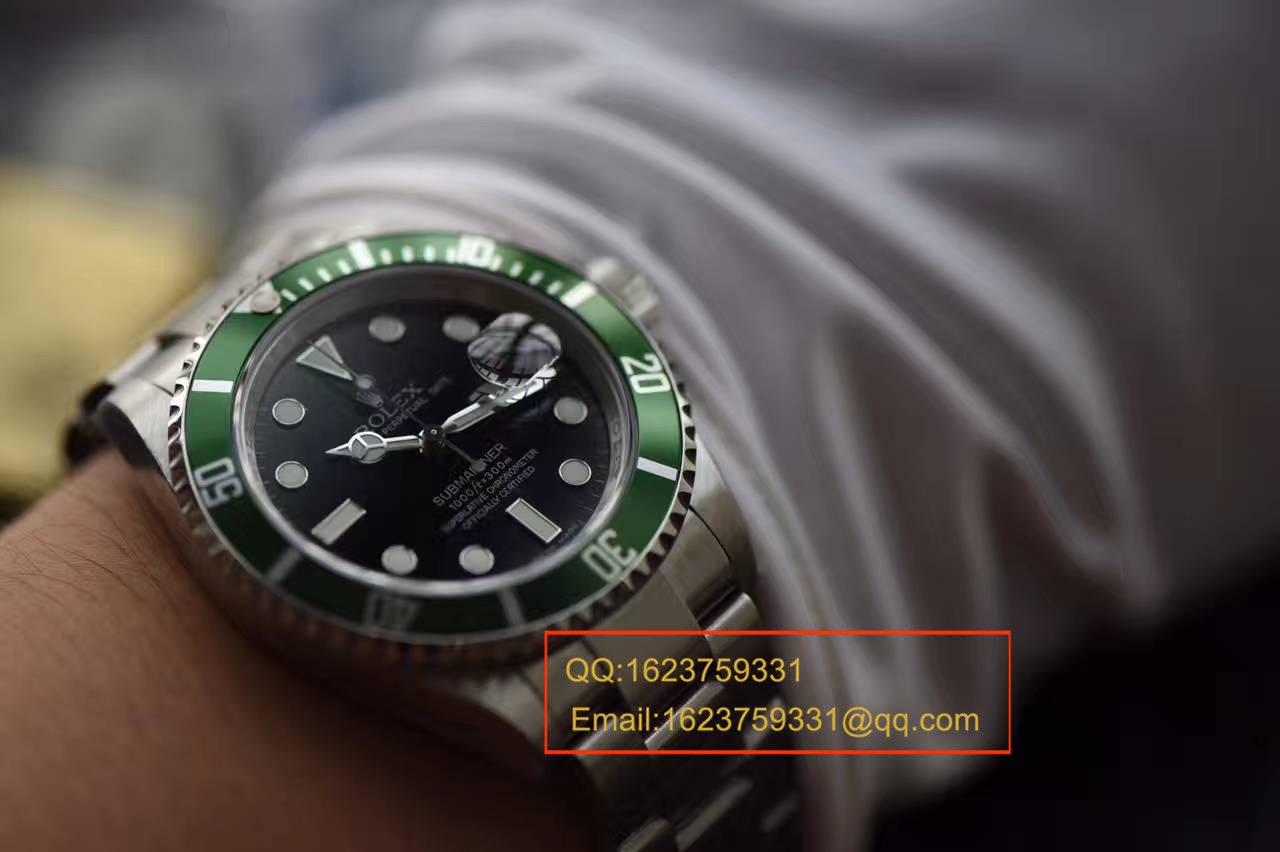 【JF Factory 一比一高仿手表】 Rolex  Submariner 型系列16610LV-93250 wrist watch 第四代老款复古 Submariner  / RBE173