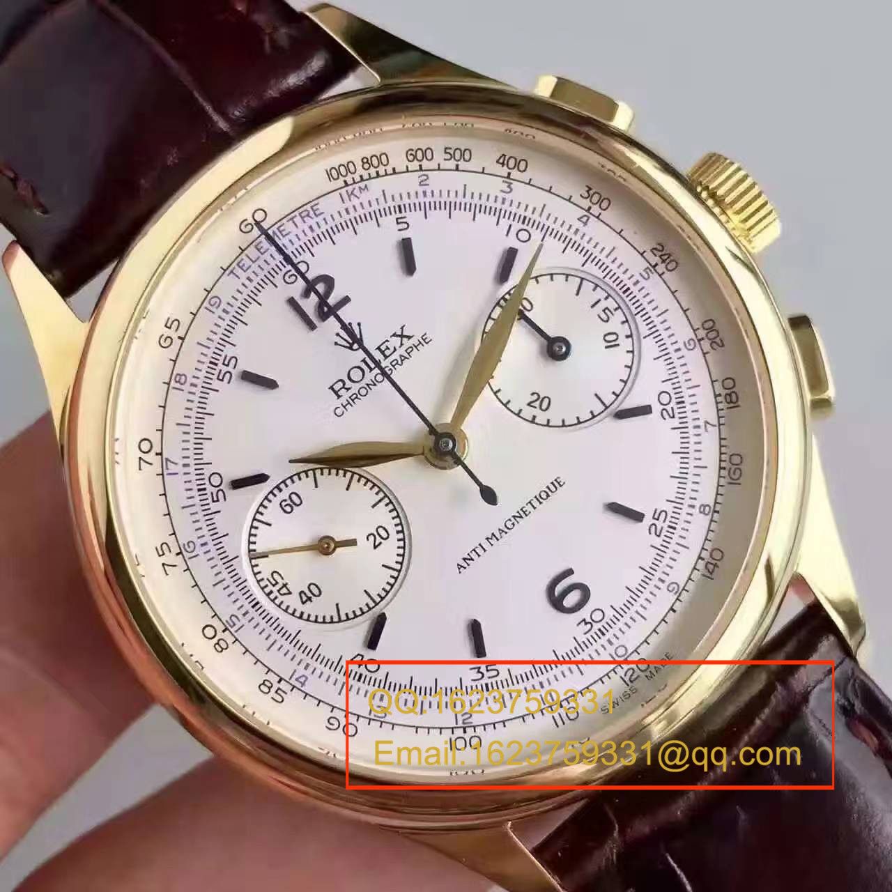 【台湾 Factory 1:1复刻手表】 Rolex 复古款多功能手动计时 wrist watch  / R134