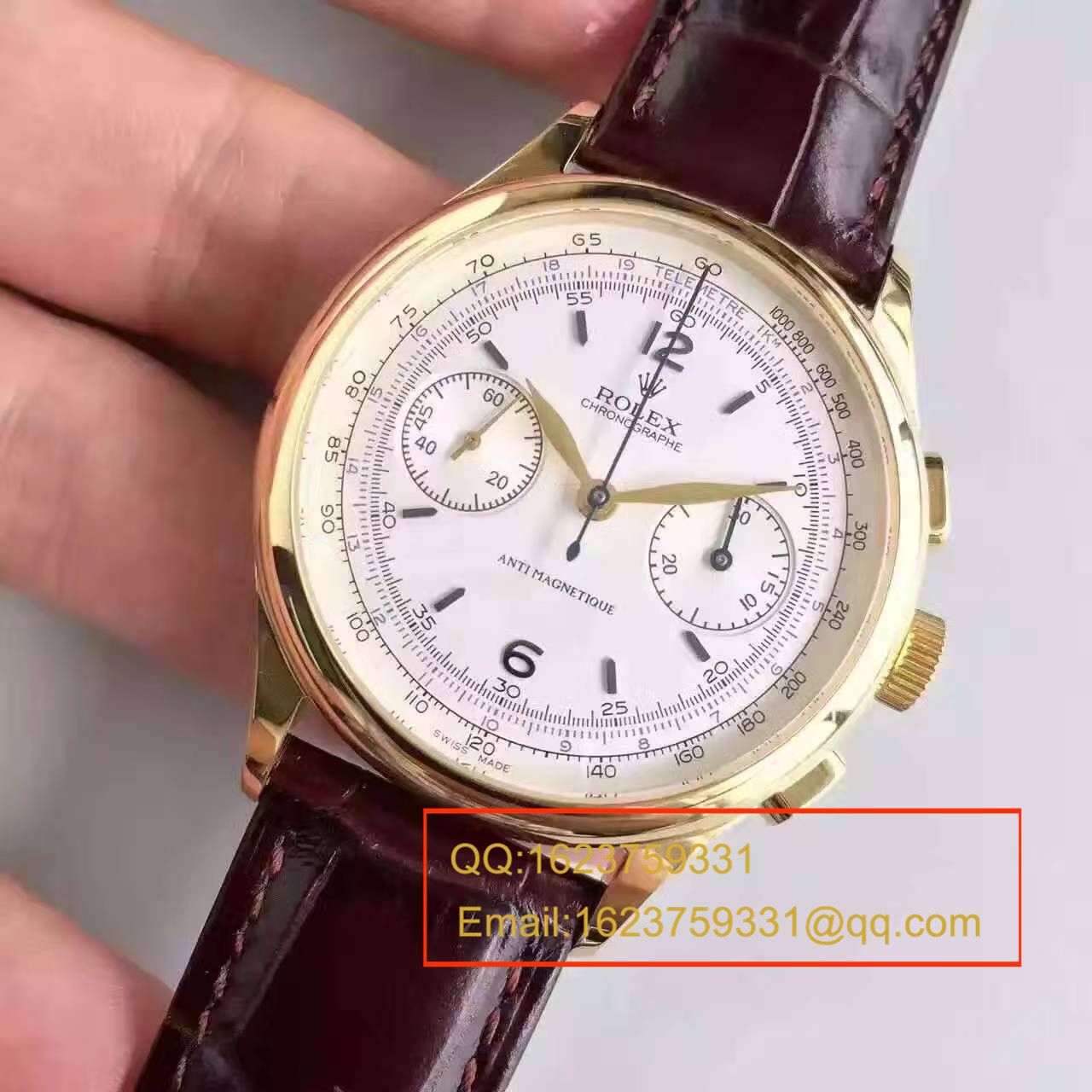 【台湾 Factory 1:1复刻手表】 Rolex 复古款多功能手动计时 wrist watch  / R134