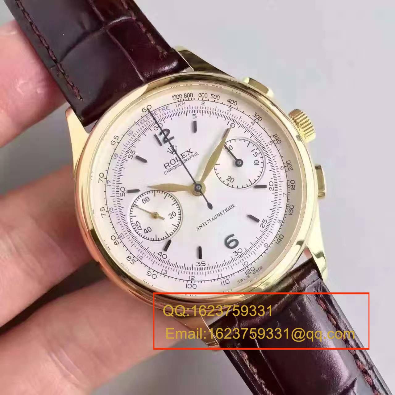【台湾 Factory 1:1复刻手表】 Rolex 复古款多功能手动计时 wrist watch  / R134