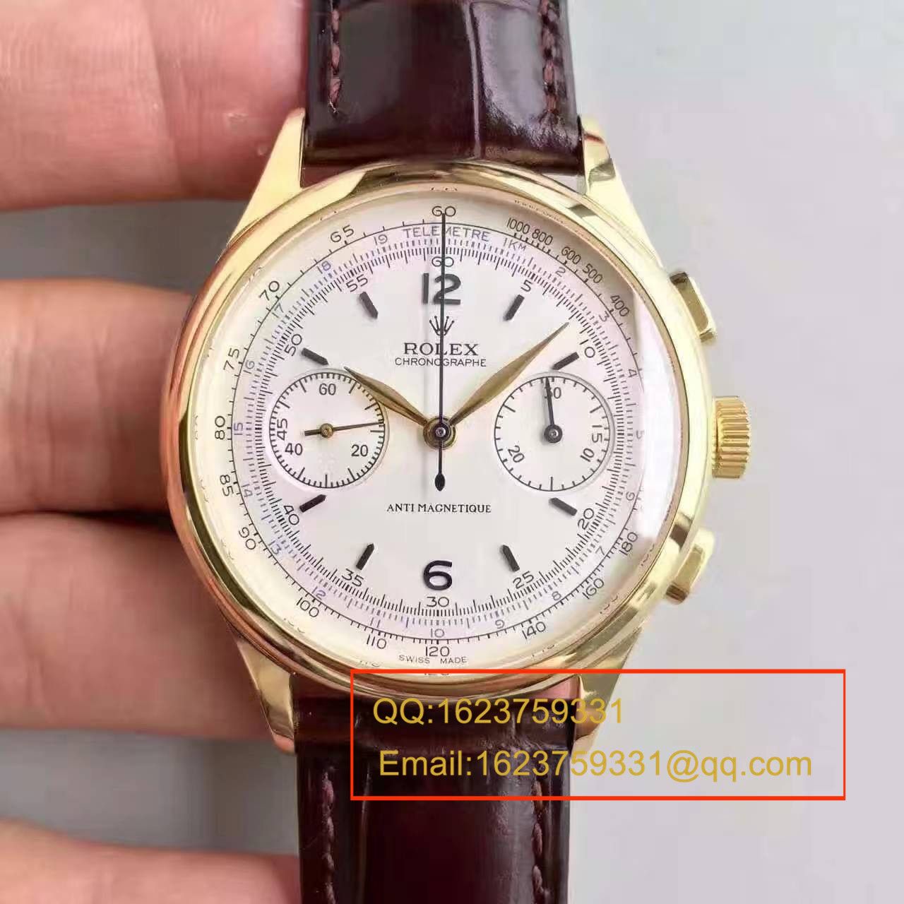【台湾 Factory 1:1复刻手表】 Rolex 复古款多功能手动计时 wrist watch  / R134