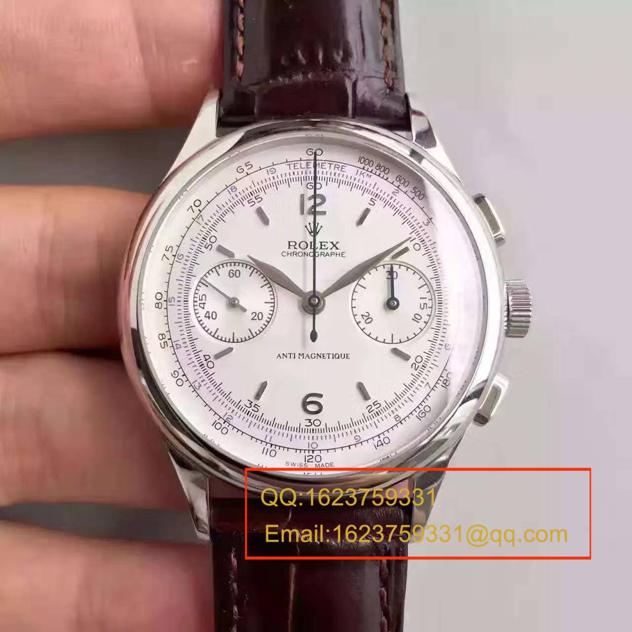 【台湾 Factory 1:1复刻手表】 Rolex 复古款多功能手动计时 wrist watch  / R134