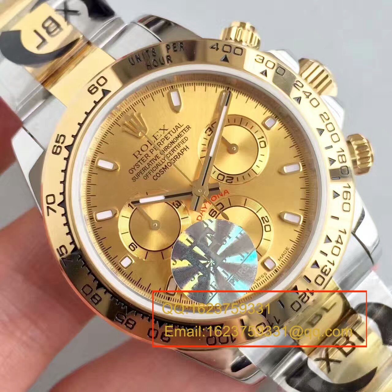 【JF Factory 1:1复刻高仿手表】 Rolex  Cosmograph Daytona  Ditongna 系列116508金盘 wrist watch  / R129