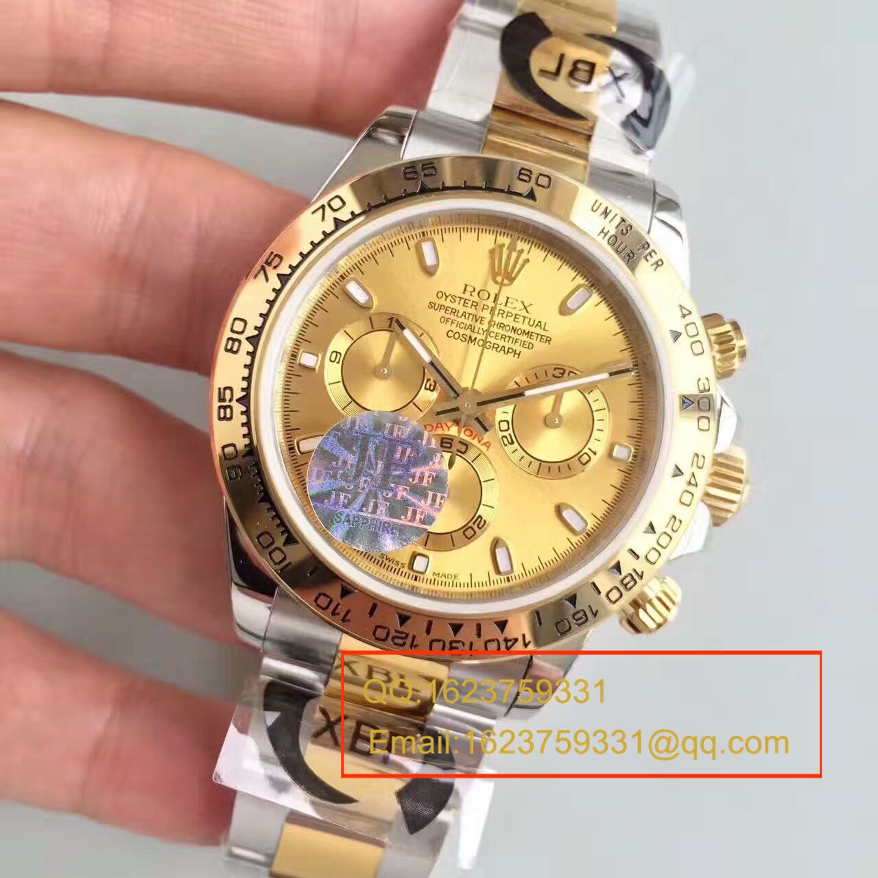 【JF Factory 1:1复刻高仿手表】 Rolex  Cosmograph Daytona  Ditongna 系列116508金盘 wrist watch  / R129