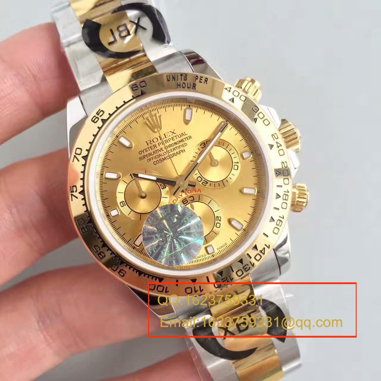 【JF Factory 1:1复刻高仿手表】 Rolex  Cosmograph Daytona  Ditongna 系列116508金盘 wrist watch  / R129