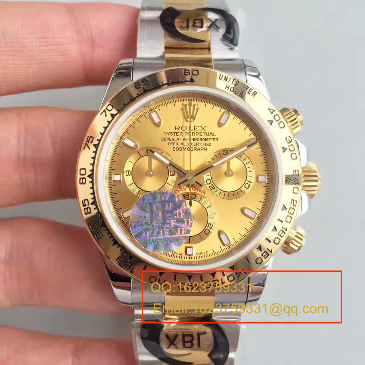 【JF Factory 1:1复刻高仿手表】 Rolex  Cosmograph Daytona  Ditongna 系列116508金盘 wrist watch  / R129
